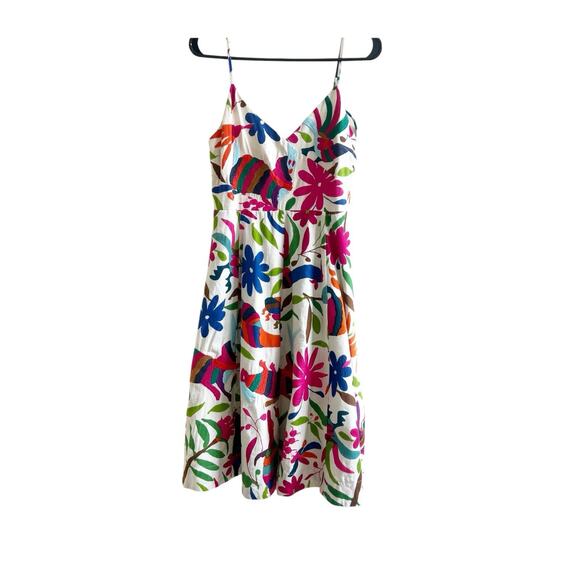 Vanessa Virginia Dresses & Skirts - Vanessa Virginia Anthropologie Folk Art Dress Embroidered Floral Animals Size 0